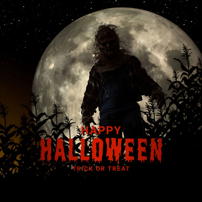 happy halloween Wpis na Instagrama template