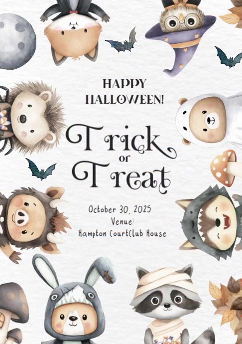 Happy Halloween A4 template