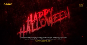 Happy Halloween Anuncio de Facebook template