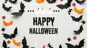Hvid Halloween Celebration Ekran reklamowy Template