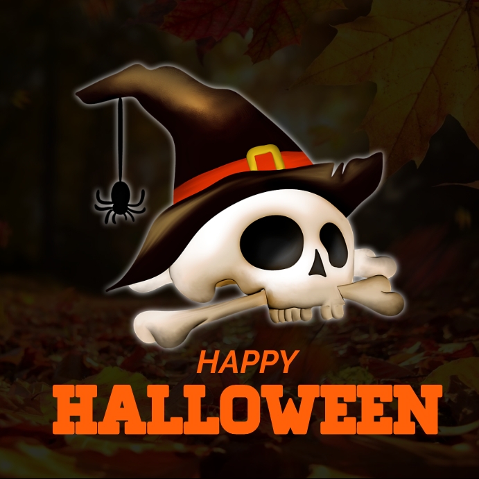Happy Halloween Instagram Post template