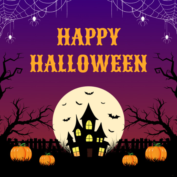 Happy Halloween Template | PosterMyWall