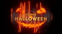 happy halloween Digital Display (16:9) template