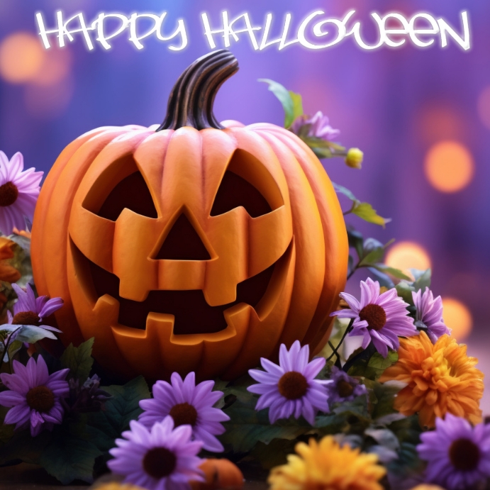 Happy Halloween Instagram Post template