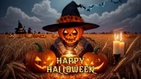 happy halloween Pantalla Digital (16:9) template