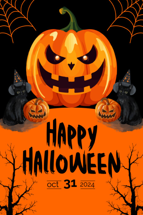 Happy Halloween Template | PosterMyWall