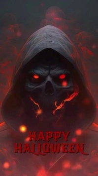 happy halloween Pantalla Digital (9:16) template