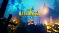happy halloween Digital Display (16:9) template