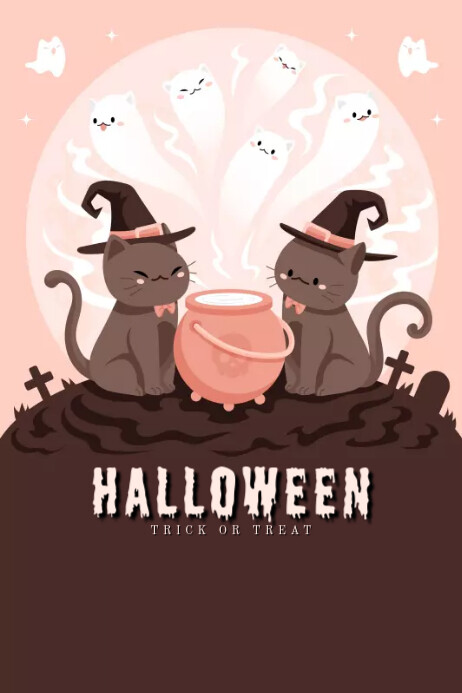 happy halloween Poster template