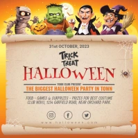 Happy Halloween Event Instagram Post template