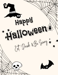 Happy Halloween Flyer 2025 template