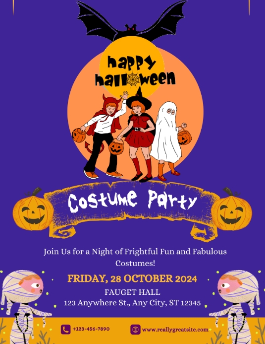 Plantilla de Happy Halloween Flyer | PosterMyWall