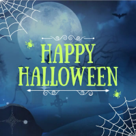 Happy Halloween Greeting Instagram Post Wpis na Instagrama template