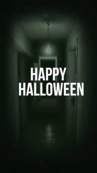 Black Halloween Celebration Ekran reklamowy Template