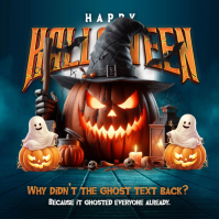 Happy Halloween Instagram Post template