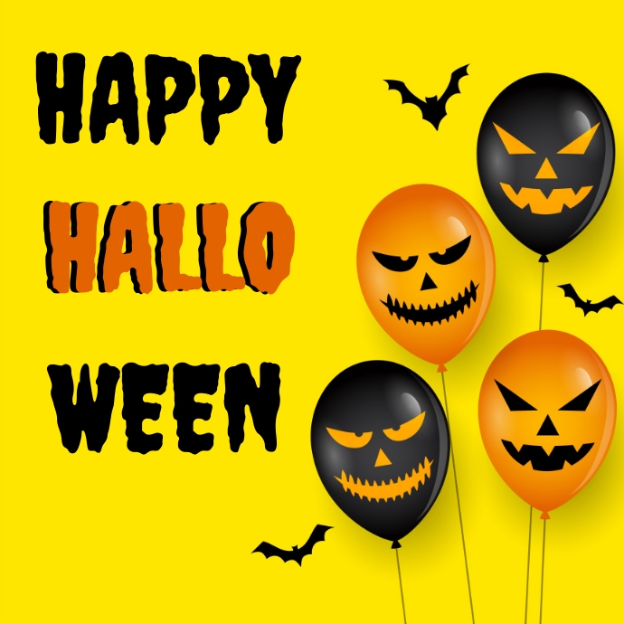 happy halloween instagram post template Логотип