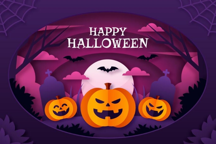 happy halloween instagram post template Poster