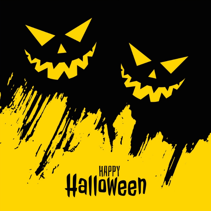 happy halloween instagram post template Logo