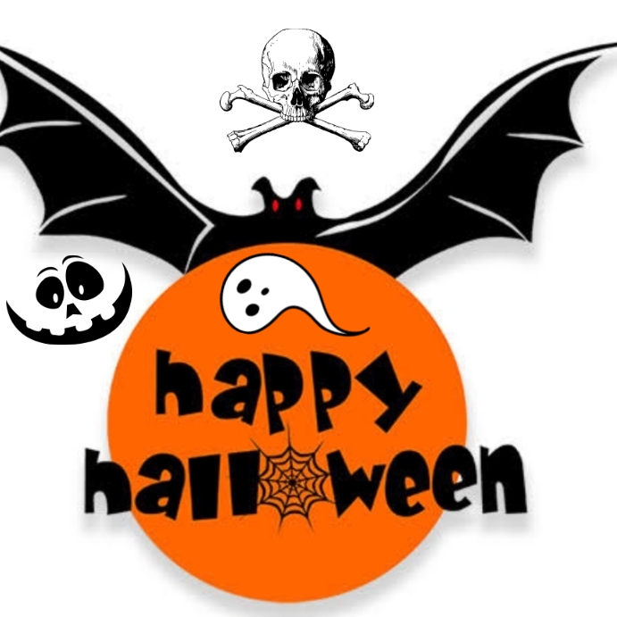 Happy Halloween Instagram post template. PosterMyWall