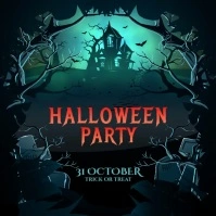 Happy Halloween Party Instagram Post template