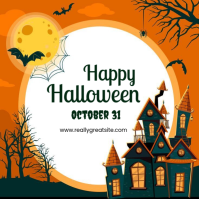 Happy Halloween poster Template 2025 Wpis na Instagrama