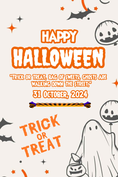 Happy Halloween poster template | PosterMyWall