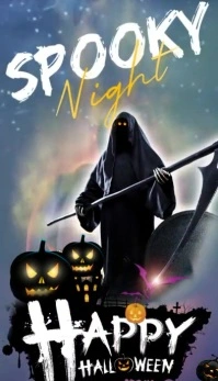 Happy Halloween Spooky Business Card template