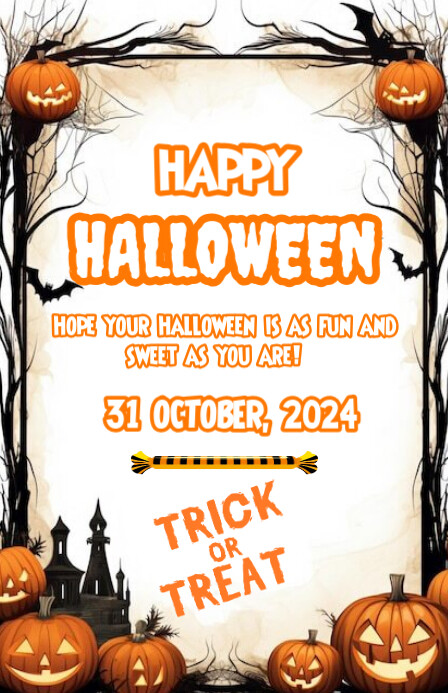 Copy of Happy Halloween Tabloid 2024 | PosterMyWall
