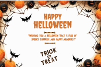Happy Halloween template 2025 Label