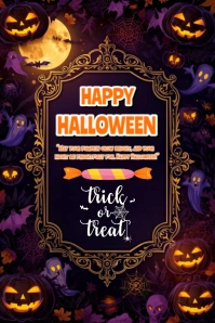 Happy Halloween template 2025 Affiche