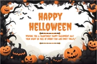 Happy Halloween template 2025 Label