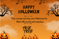 Happy Halloween template 2025 Étiquette