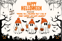 Happy Halloween template 2025 Label