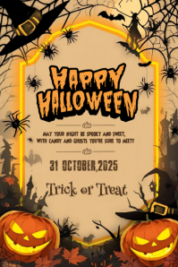 Happy Halloween template 2025 Poster