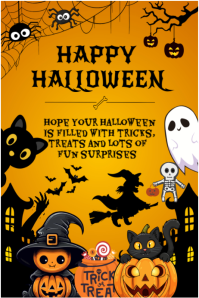 Happy halloween template 2025 Плакат