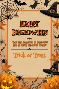 Happy Halloween template 2025 Poster