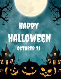 Happy Halloween template 2025 Flyer (US Letter)