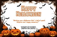 Happy Halloween template 2025 Label