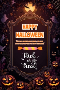 Happy Halloween template 2025 Affiche