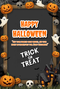 Happy Halloween template 2025 Poster