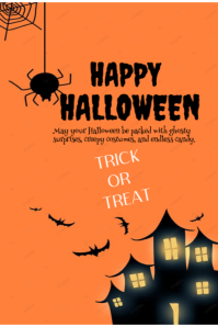 Happy Halloween template 2025 Plakat