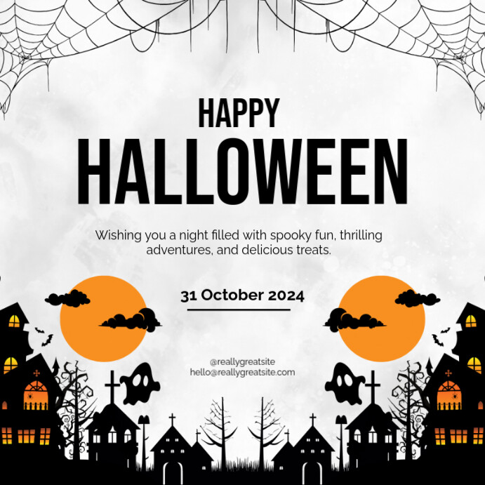 Happy Halloween Template | PosterMyWall