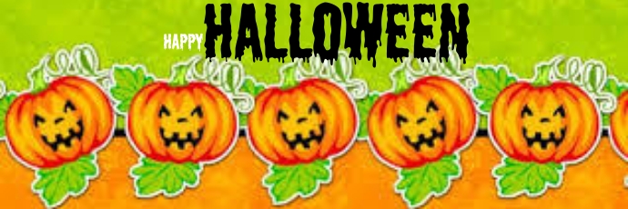 Halloween Fun Header happy halloween twitter header Template | PosterMyWall