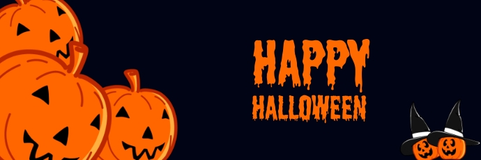 Halloween Fun Header Happy Halloween Twitter header template. | PosterMyWall