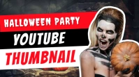 Happy Halloween YouTube Thumbnail Maker free YouTube-Miniaturansicht template