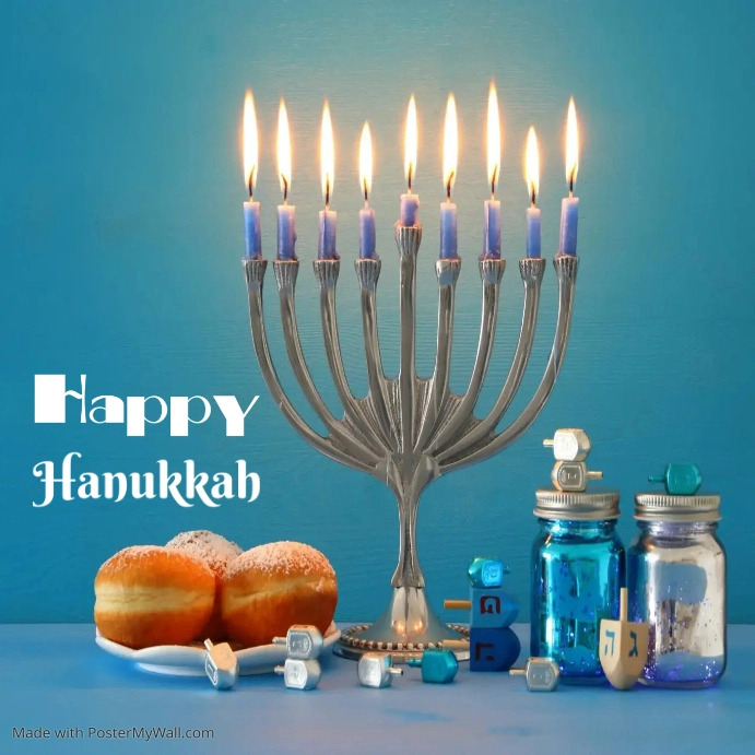 Happy Hannukah Template | PosterMyWall