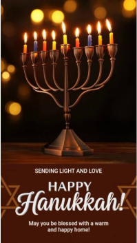 Happy Hanukkah Day! Reel Instagram template