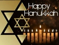 Happy Hanukkah Pamflet (Letter AS) template