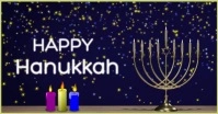 HAPPY HANUKKAH Facebook Shared Image template