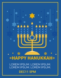 Hanukkah Flyer Template | PosterMyWall